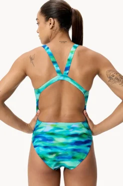 Allover Printed Leaderback One Piece|Speedo Discount