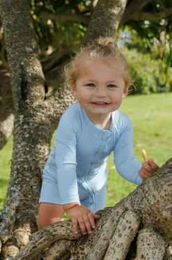 Baby Boys Zip Boyleg Sunsuit|Tini Togs Hot