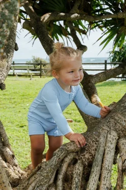 Baby Boys Zip Boyleg Sunsuit|Tini Togs Hot