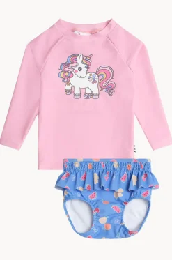 Baby Tutti Frutti Unicorn Suntop Set|Huxbaby