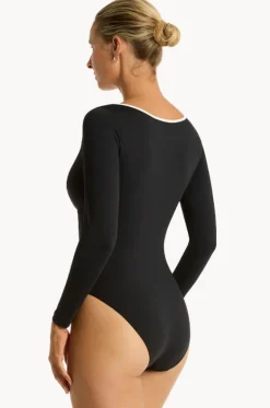 Babylon Long Sleeve Sunsuit|Sea Level Sale