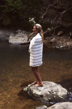 Baja Stripe Turkish Towel|Slowtide New