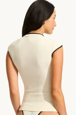 Beach Bound Cap Sleeve Suntop|Seafolly Outlet