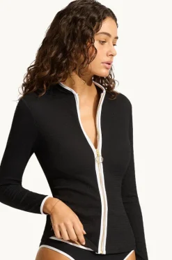 Beach Bound Long Sleeve Suntop|Seafolly Outlet