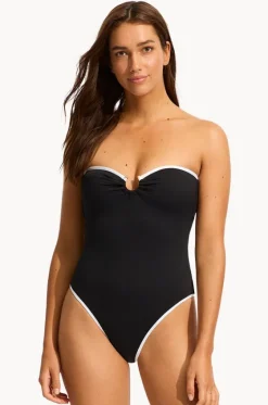 Beach Bound Ring Front Bandeau One Piece|Seafolly