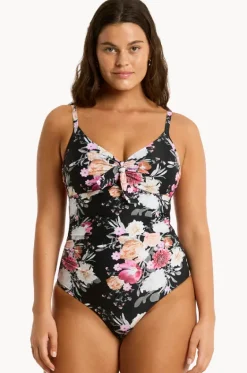 Belle DD/E Cup Tie Front One Piece|Sea Level Hot