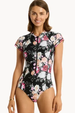 Belle Short Sleeve Sunsuit|Sea Level Online