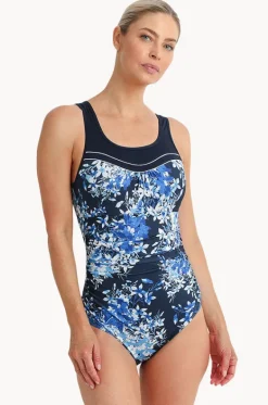 Blissful Ruched Scoop Neck One Piece|Poolproof Sale