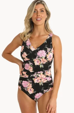 Bloom F/G Cup Multi Ruched One Piece|Jantzen Outlet