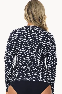 Blue Acacia Long Sleeve Rashie|Babes In The Shade Clearance