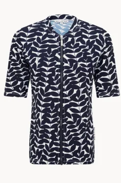 Blue Acacia Short Sleeve Suntop|Babes In The Shade Clearance