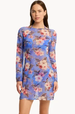 Blue Hawaii Mesh Short Dress|Sea Level Hot