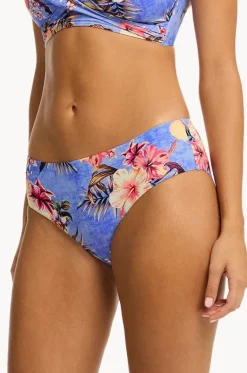 Blue Hawaii Mid Bikini Pant|Sea Level Clearance