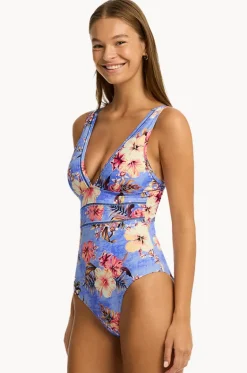 Blue Hawaii Spliced One Piece|Sea Level Clearance