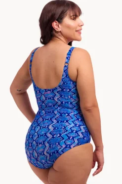 Blue Viper Scoop Neck One Piece|Funkita Best
