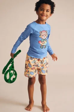 Boys Beach Bear Swim Short|Huxbaby Sale