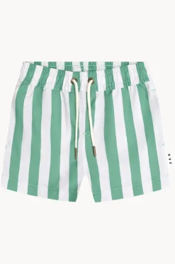 Boys Cabana Stripe Swim Short|Huxbaby Clearance