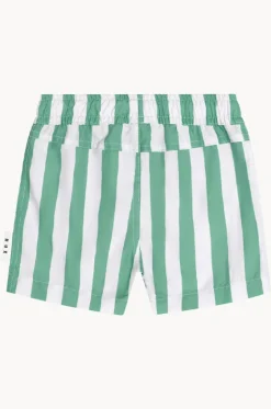 Boys Cabana Stripe Swim Short|Huxbaby Clearance