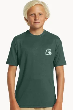 Boys DNA Bubble Logo Short Sleeve Suntop|Quiksilver Discount
