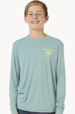 Boys Icons Surflite Long Sleeve Suntop|Rip Curl Clearance