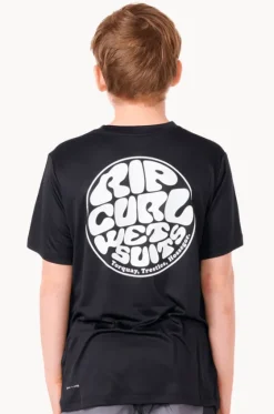 Boys Icons Surflite Short Sleeve Suntop|Rip Curl