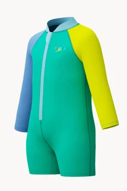 Boys Long Sleeve Zip Sunsuit|Speedo Clearance