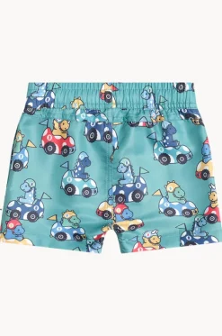 Boys Racer Dino Swim Short|Huxbaby Discount