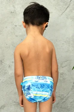 Boys Shipwrecked Swim Nappy|Salty Ink Clearance