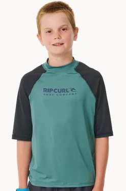 Boys Shock Short Sleeve Suntop|Rip Curl