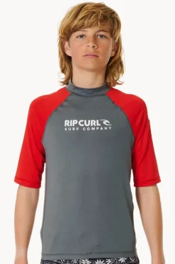 Boys Shock Short Sleeve Suntop|Rip Curl Sale