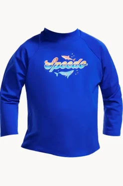 Boys Toddler Shark Long Sleeve Suntop|Speedo Online