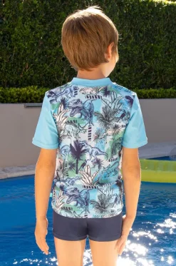 Boys Urban Jungle Short Sleeve Suntop Set|Salty Ink Hot