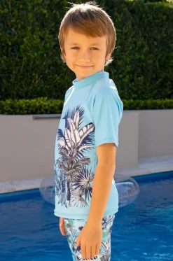 Boys Urban Jungle Short Sleeve Suntop|Salty Ink Sale