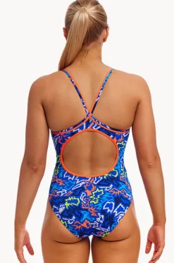 Broken Hearts Diamond Back One Piece|Funkita