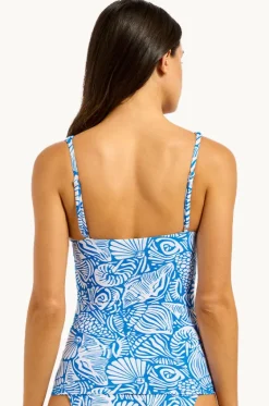 C Shells Square Neck Tankini Separate|Seafolly Sale