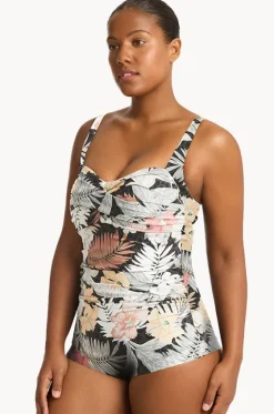 Calypso Twist Front Boyleg One Piece|Sea Level Clearance