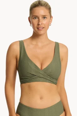 Caracus Cross Front Bra|Sea Level Discount