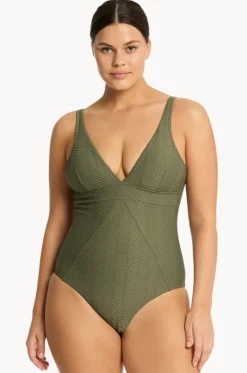 Caracus Scoop Back Panel Line One Piece|Sea Level