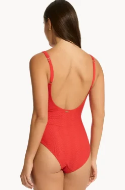 Caracus Scoop Back Panel Line One Piece|Sea Level Discount