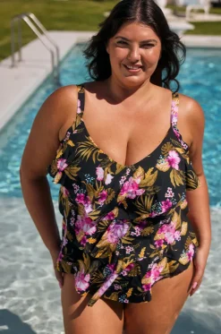 Caribbean Tiered Frill Tankini Separate|Capriosca