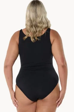 Caribbean Zip High Neck One Piece|Capriosca Online