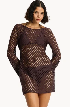 Castaway Mesh Cover Up|Sea Level New