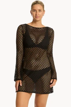 Castaway Mesh Cover Up|Sea Level Outlet