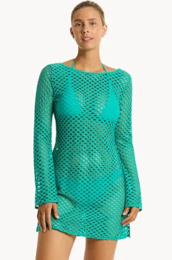 Castaway Mesh Cover Up|Sea Level New