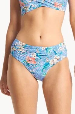 Chilio Ruched Mid Rise Pant|Sunseeker Clearance