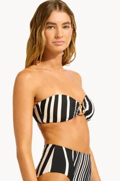 Coastline Ring Front Bandeau|Seafolly Discount