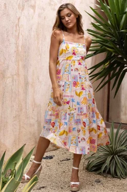 Coco Vacay Ellie Midi Dress|Go Girl Clearance