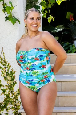 Cocos Islands Bandeau One Piece|Baku Clearance