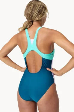 Colour Block Zip One Piece|Speedo Clearance