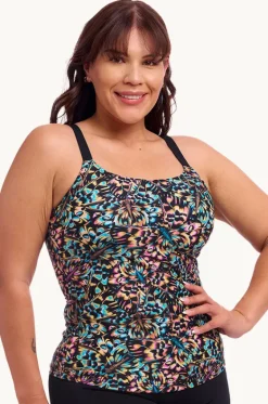 Copper Cluster Scoop Neck Tankini Separate|Funkita Hot